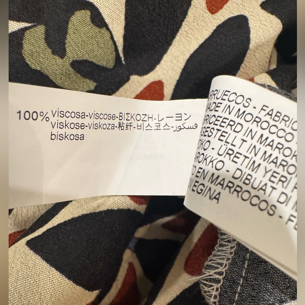 ZARA Printed Cut-Out Midi Dress | Size M | New - Picture 7 of 7